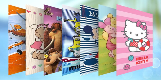 Bavlněné osušky s motivy od Disneyho: 12 pohádek