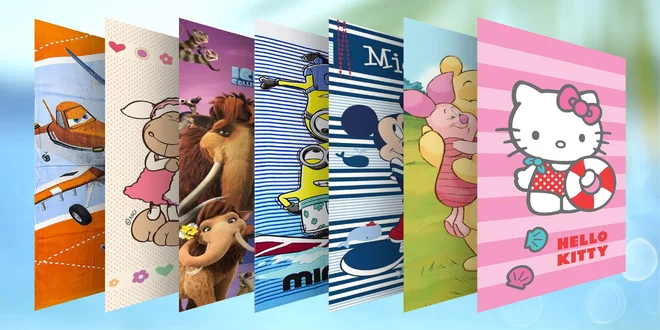 Bavlněné osušky s motivy od Disneyho: 12 pohádek