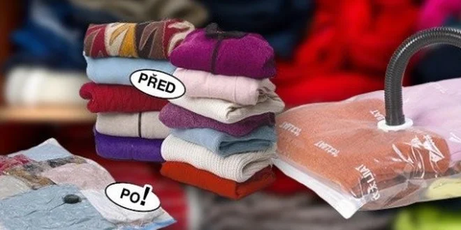 4 maxi vakuové pytle na uskladnění oblečení