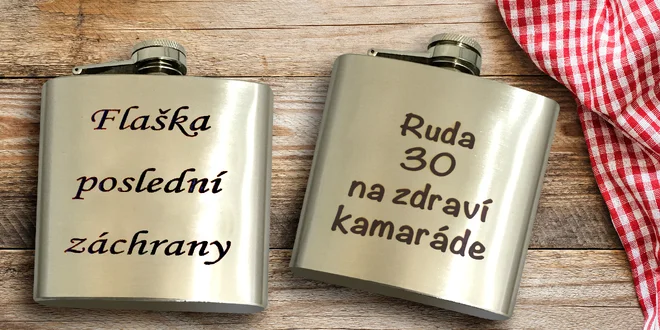 Gravírovaná placatka s vlastním textem