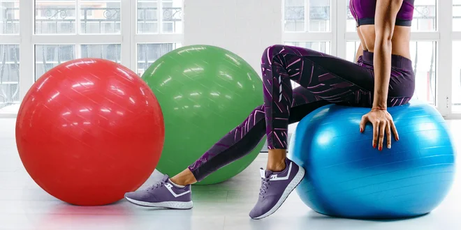 Velké gymnastické míče s pumpičkou, 3 barvy