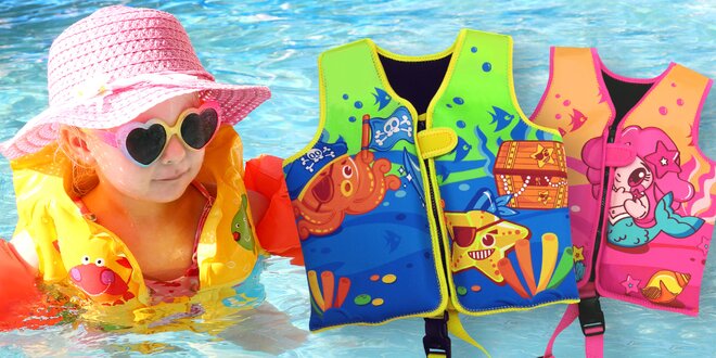 Dětské plovací neoprénové vesty pro kluky i holky