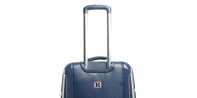 Modrý cestovní kufr na kolečkách Tommy Hilfiger