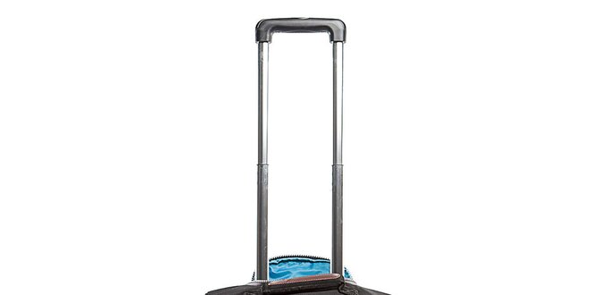 Černý nylonový cestovní kufr na kolečkách Tommy Hilfiger
