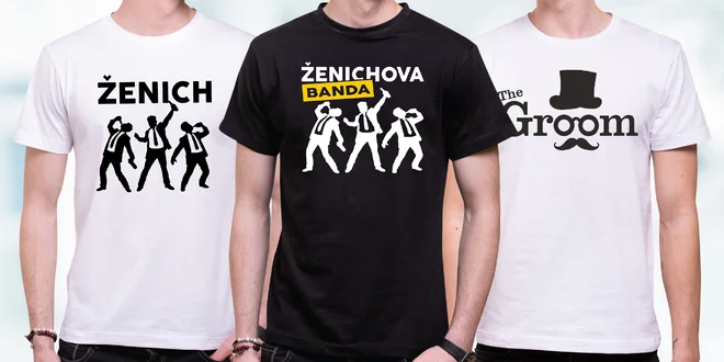 Pánská trička na loučení se svobodou