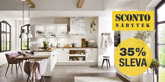 35% sleva na nábytek z e-shopu Sconto