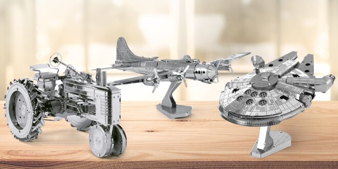 Kovové 3D puzzle: lodě, letadla i vzducholoď