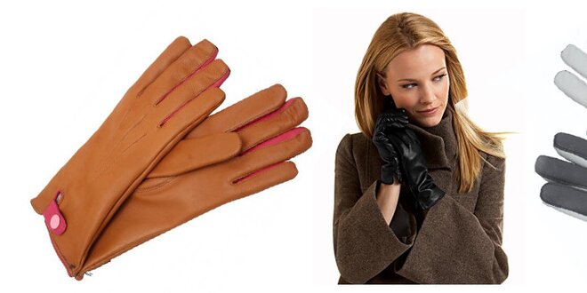 Luxusní kožené rukavice Pierre Deluxe - navrhněte si vlastní barevnou kombinaci