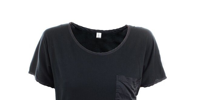 Dámské šedé tričko s hedvábnými detaily Next