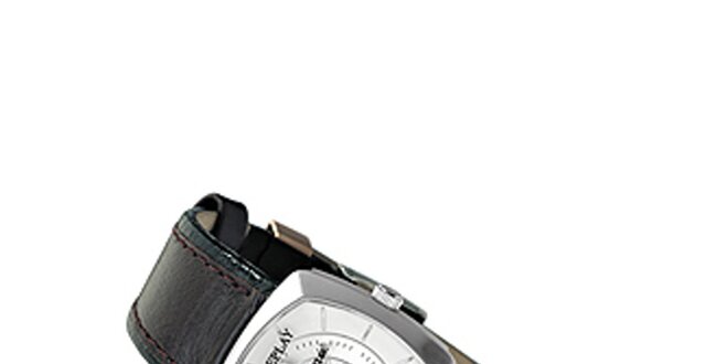 Dámské analogové hodinky s černým páskem Replay