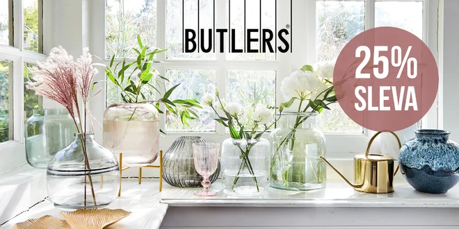 25% sleva do Butlers: nábytek, doplňky a dárky