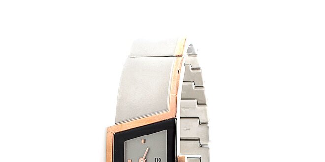 Dámské šedo-zlaté titanové hodinky Danish Design