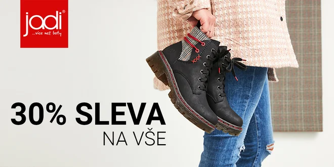 30% sleva do e-shopu JADI.cz: boty Rieker, Tamaris aj.