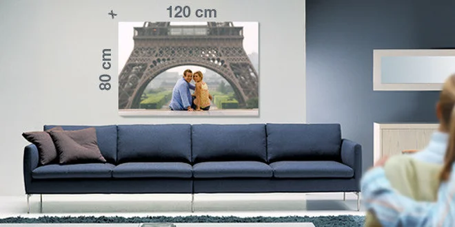 Tisk na fotoplátno velikosti 120x80 cm nebo 150x100 cm