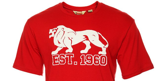 Pánské červené tričko s krátkým rukávem Lonsdale