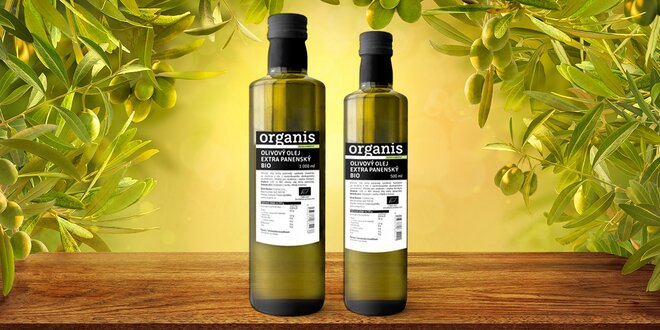 Bio extra panenský olivový olej: 500 nebo 1000 ml
