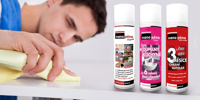 Antibakteriální NanoPěna pro ochranu povrchů