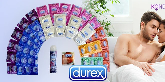 Nabité balíčky kondomů Durex, Primeros či Pasante