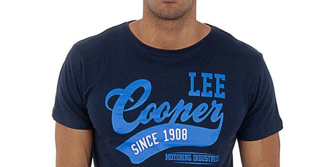 Pánské tmavě modré tričko Lee Cooper