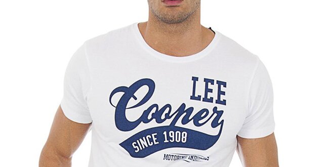 Pánské bílé tričko Lee Cooper