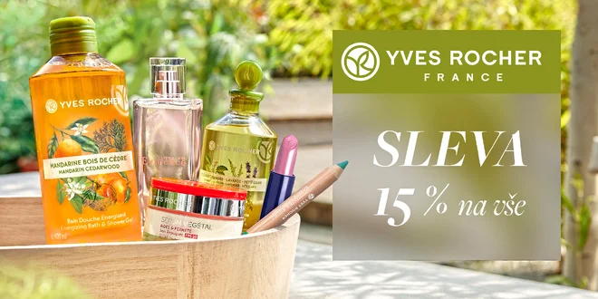 15% sleva do e-shopu s kosmetikou Yves Rocher