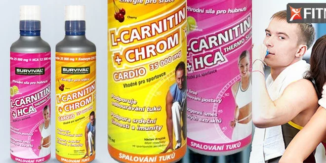 2 ks spalovačů tuků Survival L-Carnitin