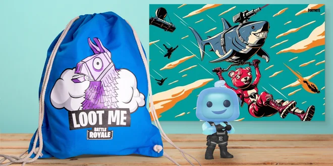 Fortnite: Vak na záda a plakát či figurka
