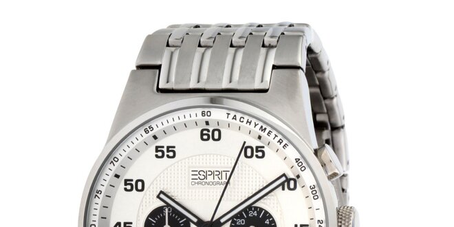 Pánské ocelové hodinky Esprit s tachymetrem
