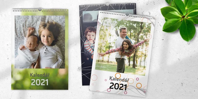 Fotokalendáře na zeď ve formátu A4, A3 nebo Maxi