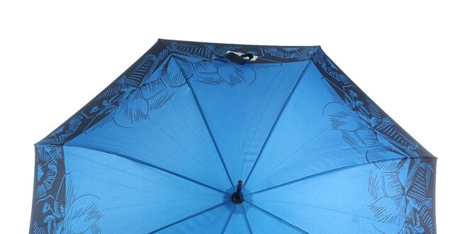 Dámský modro-černý vystřelovací deštník Ferré Milano