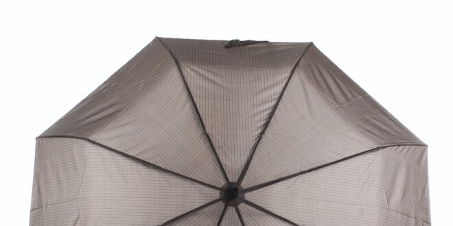 Pánský hnědý deštník s proužkem Ferré Milano