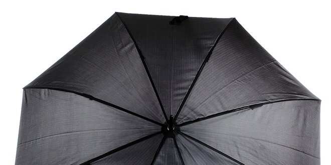 Pánský šedo-černý vystřelovací deštník s proužkem Ferré Milano