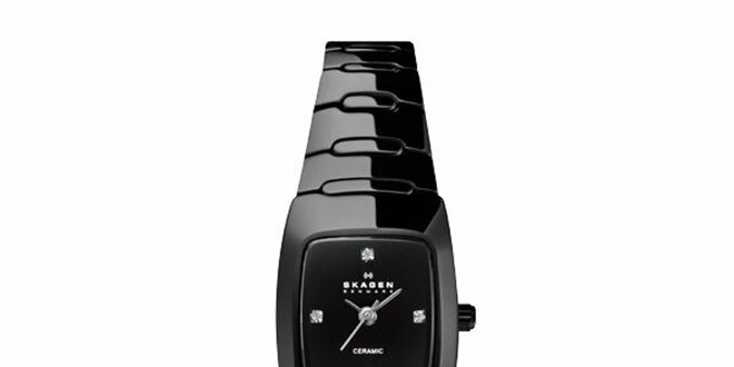 Dámské keramické hodinky Skagen černé
