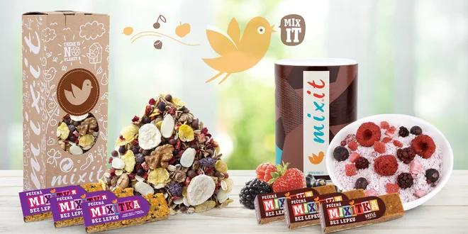 Nabitý balíček Mixit s müsli, kaší a mixitkami