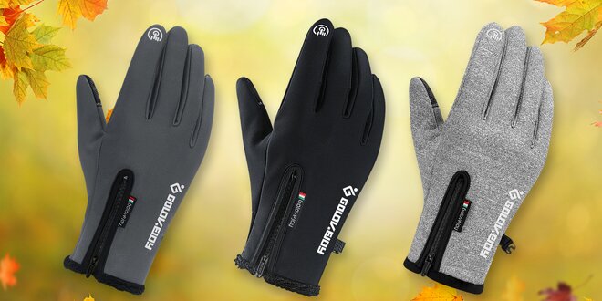 Unisex termo rukavice: 3 barvy ve 4 velikostech
