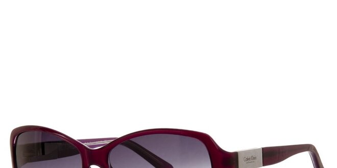 Dámské vínové sluneční brýle Calvin Klein