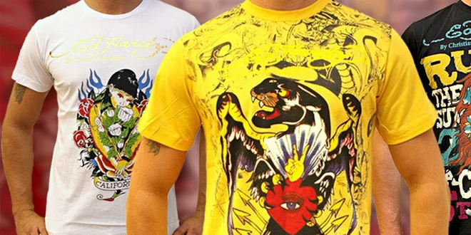 Značkové triko Ed Hardy. Street style pro muže!