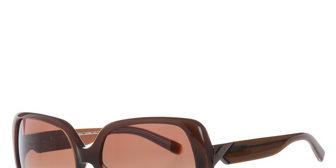 Dámské tmavě hnědé sluneční brýle Calvin Klein