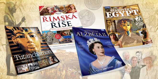 Knihy o historii: Egypt, Římská říše i Alžběta II.