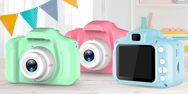 Malý a odolný fotoaparát pro děti: 3 barvy