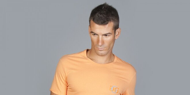 Pánské oranžové tričko Guess by Marciano