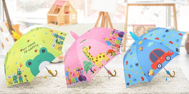 Dětské deštníky se sedmi hravými vzory
