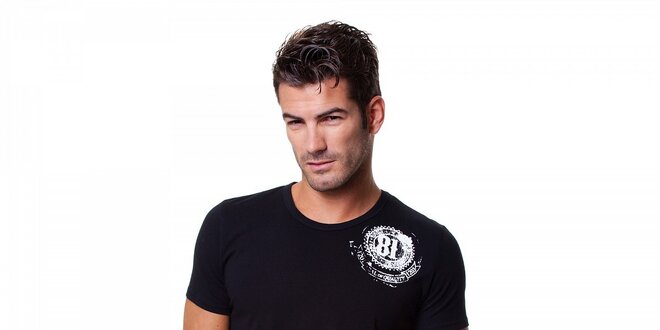 Pánské černé tričko Guess by Marciano s potiskem