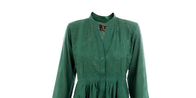 Dámské zelené košilové šaty Tantra