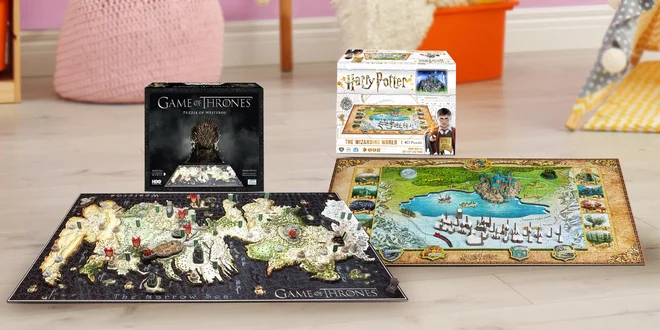 4D a 3D puzzle: Harry Potter, Pán Prstenů, Čína