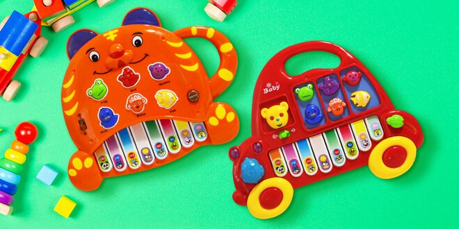 Dětská interaktivní piana pro malé hudebníky