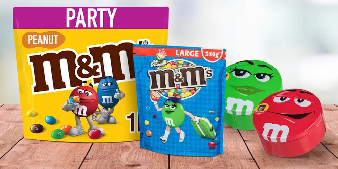 Bonbony M&M's: arašídové, čoko, s rýží nebo mix
