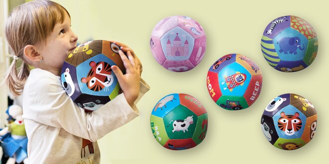 Veselé barevné míče pro nejmenší děti