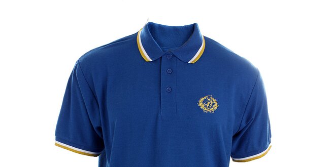 Pánské blankytně modré polo tričko Polo Club