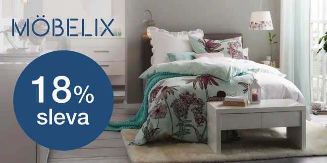 Möbelix: 18% sleva do online obchodu s nábytkem